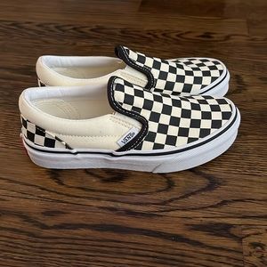 Vans checkerboard slip-ons Kids Size 1